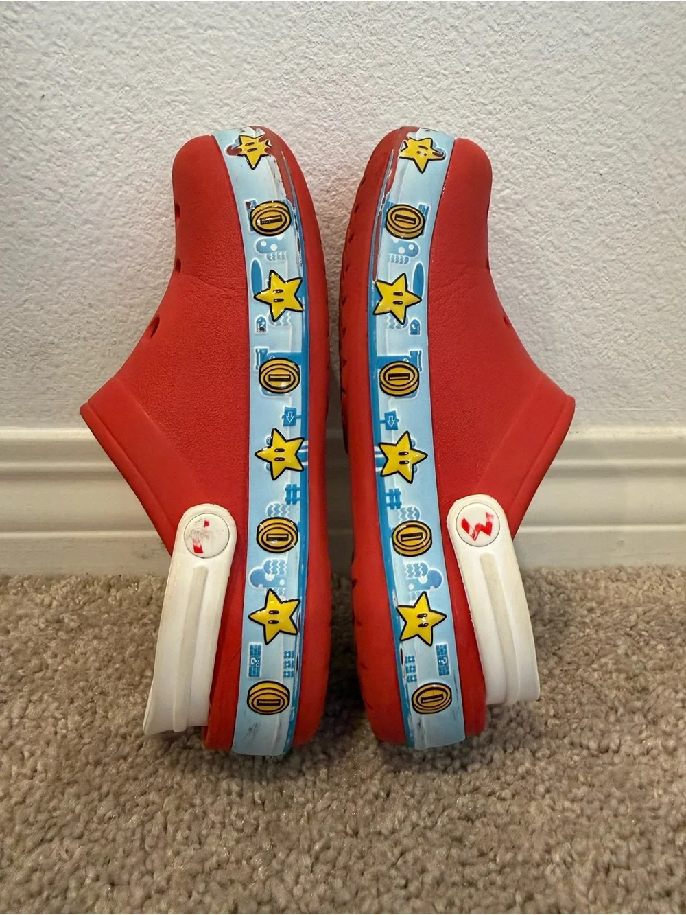 Kids Crocs Red Super Mario Print Clog size 12 C